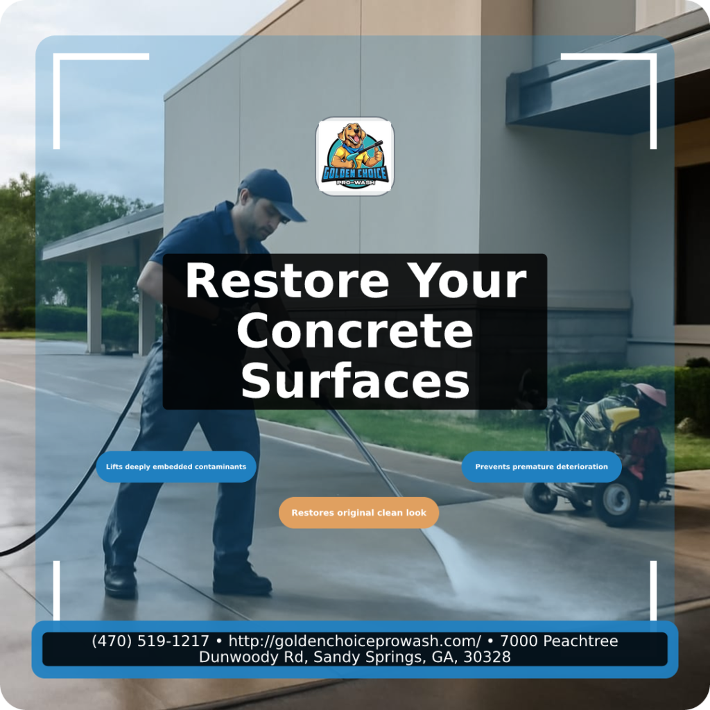 Illustration for Deep-Clean Science: Why High-Pressure Washing is Vital for Concrete Pathways and Pavements