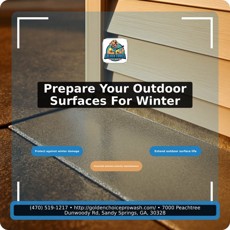 Illustration for The Freeze-Thaw Threat: Autumn Exterior Maintenance Preparing Outdoor Surfaces For Winter