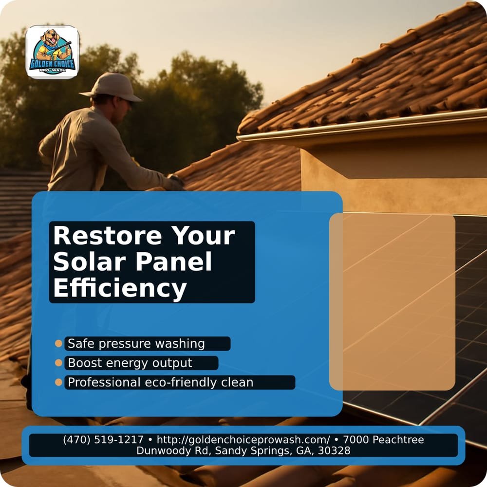 Illustration for The Thermal Shock Hazard: Pressure Washing Solar Panels Safely Restoring Energy Efficiency