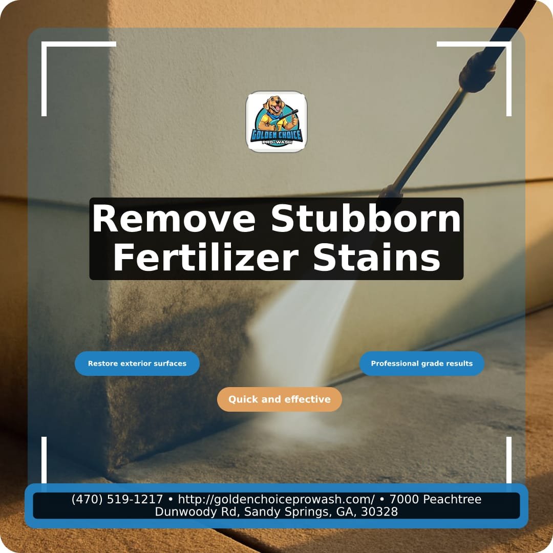 Illustration for The Chemistry of Rust: Why Fertilizer Stains From Exterior Surfaces Require Special Chemistry to Clear