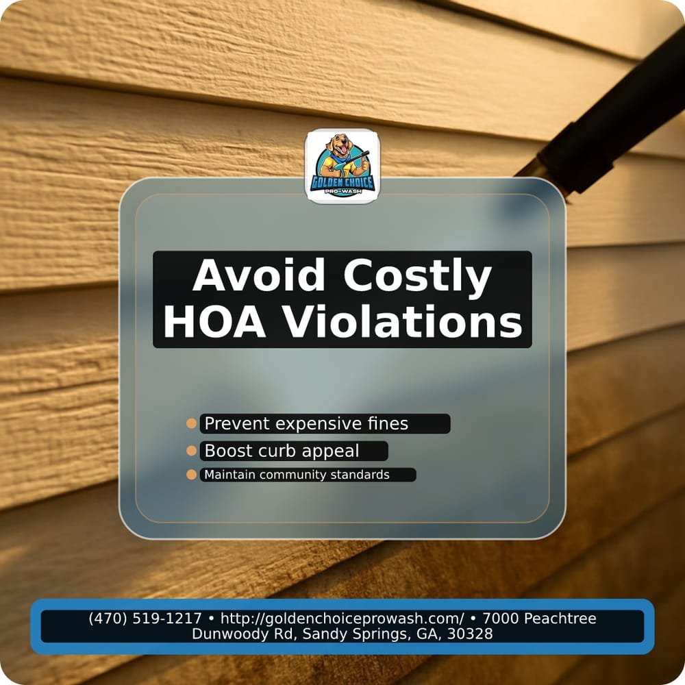 Illustration for How Pressure Washing Prevents Hoa Violations Fines: The Strategic Homeowner Guide