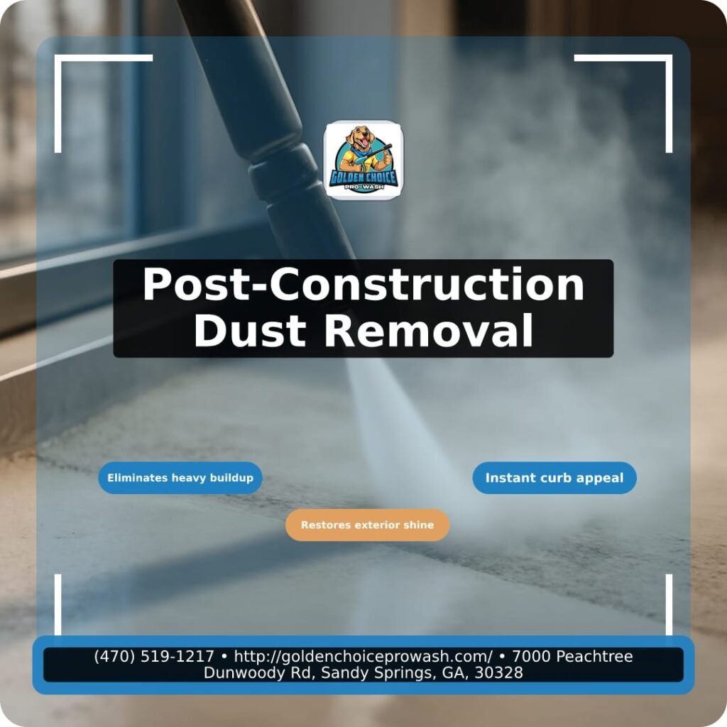 Illustration for The Micro-Debris Threat: Why Post-construction Pressure Washing Removing Dust Requires a Scientific Approach