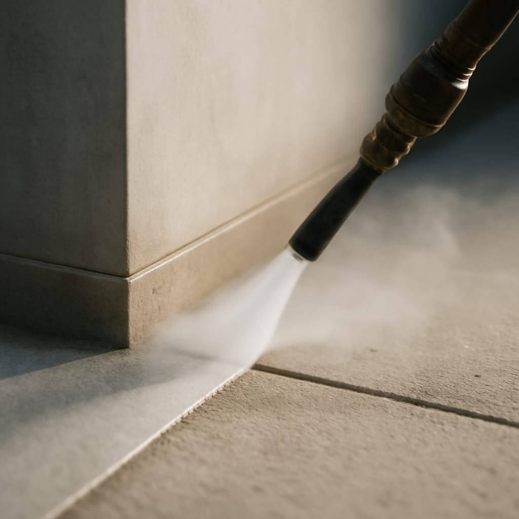 A closer look at The Neighborhood Standard: Post-construction Pressure Washing Removing Dust from Your New Build