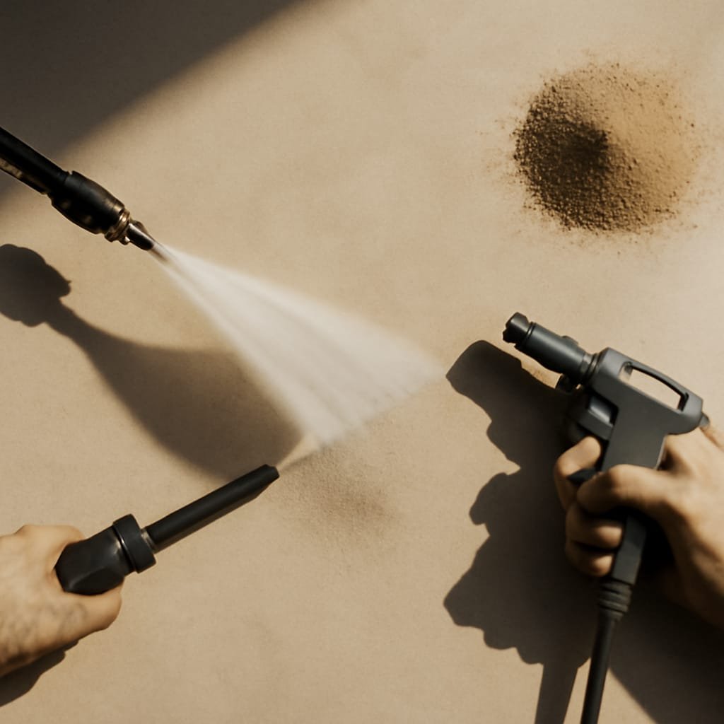 A closer look at Pressure Washing Vs Sandblasting Choosing The Right Surface Restoration Method