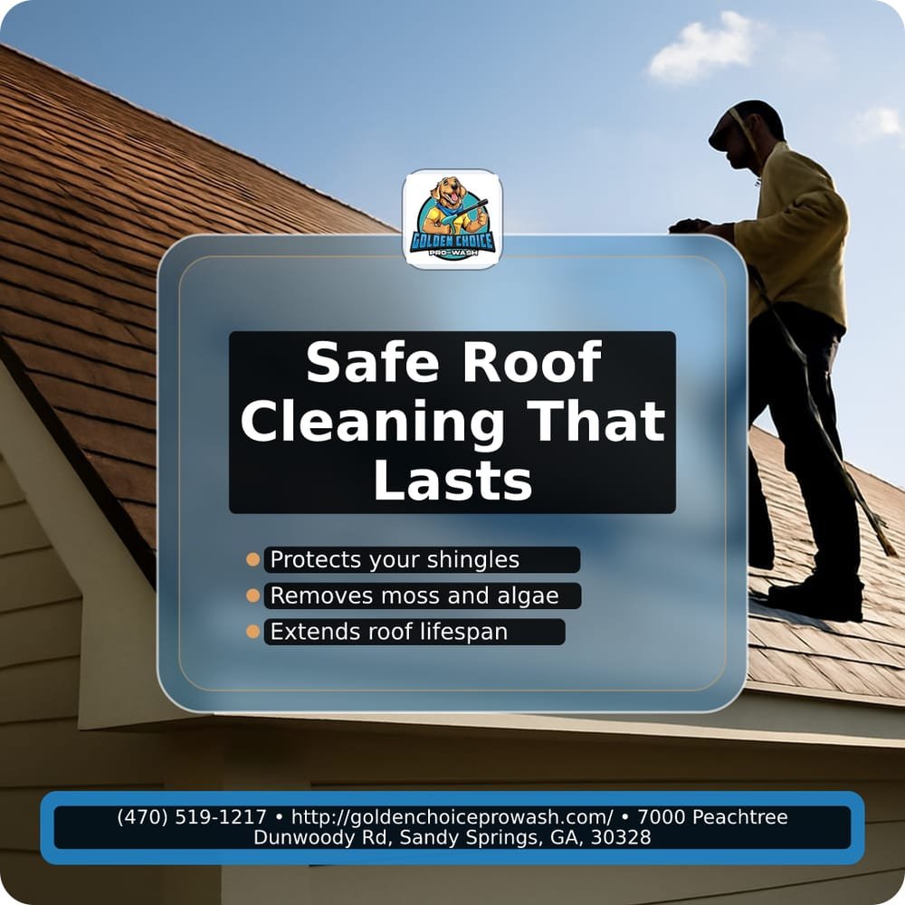 Illustration for Safe Roof Cleaning Techniques: Why High-Pressure Water Can Damage Shingles
