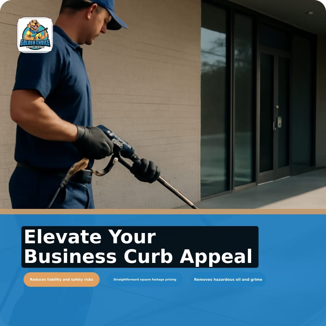 Illustration for Commercial Pressure Washing: Elevating Business Property Safety and Image
