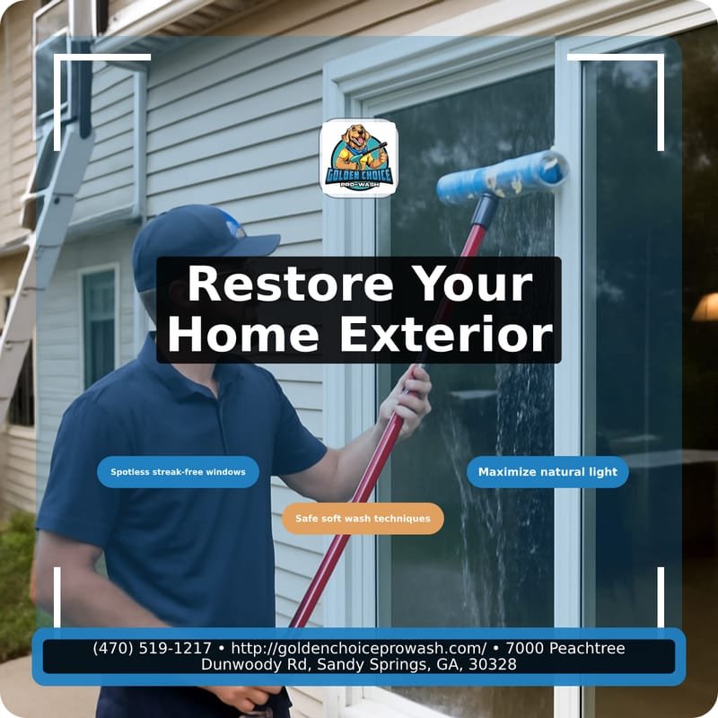 Illustration for The Complete Guide To Residential Window Washing Exterior Glass Cleaning