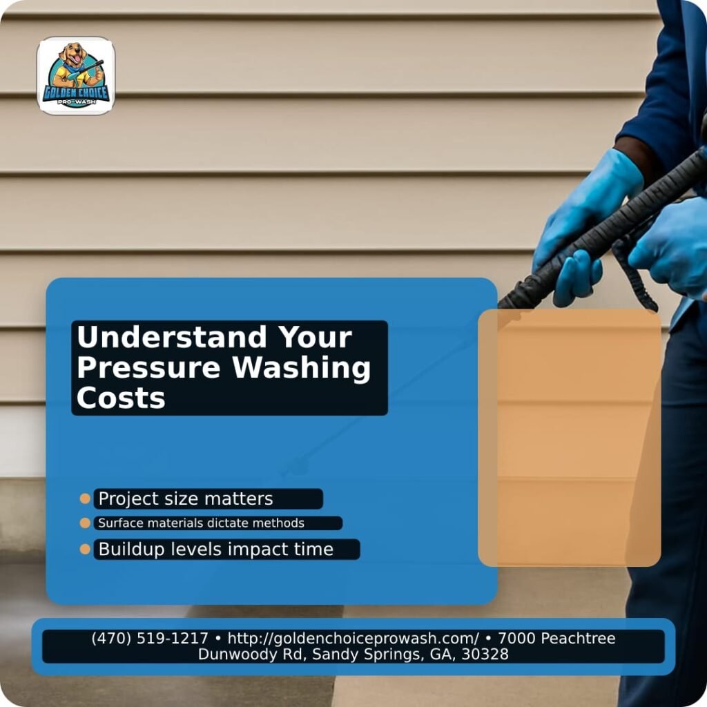 Illustration for Understanding Pressure Washing Pricing Factors That Impact Costs