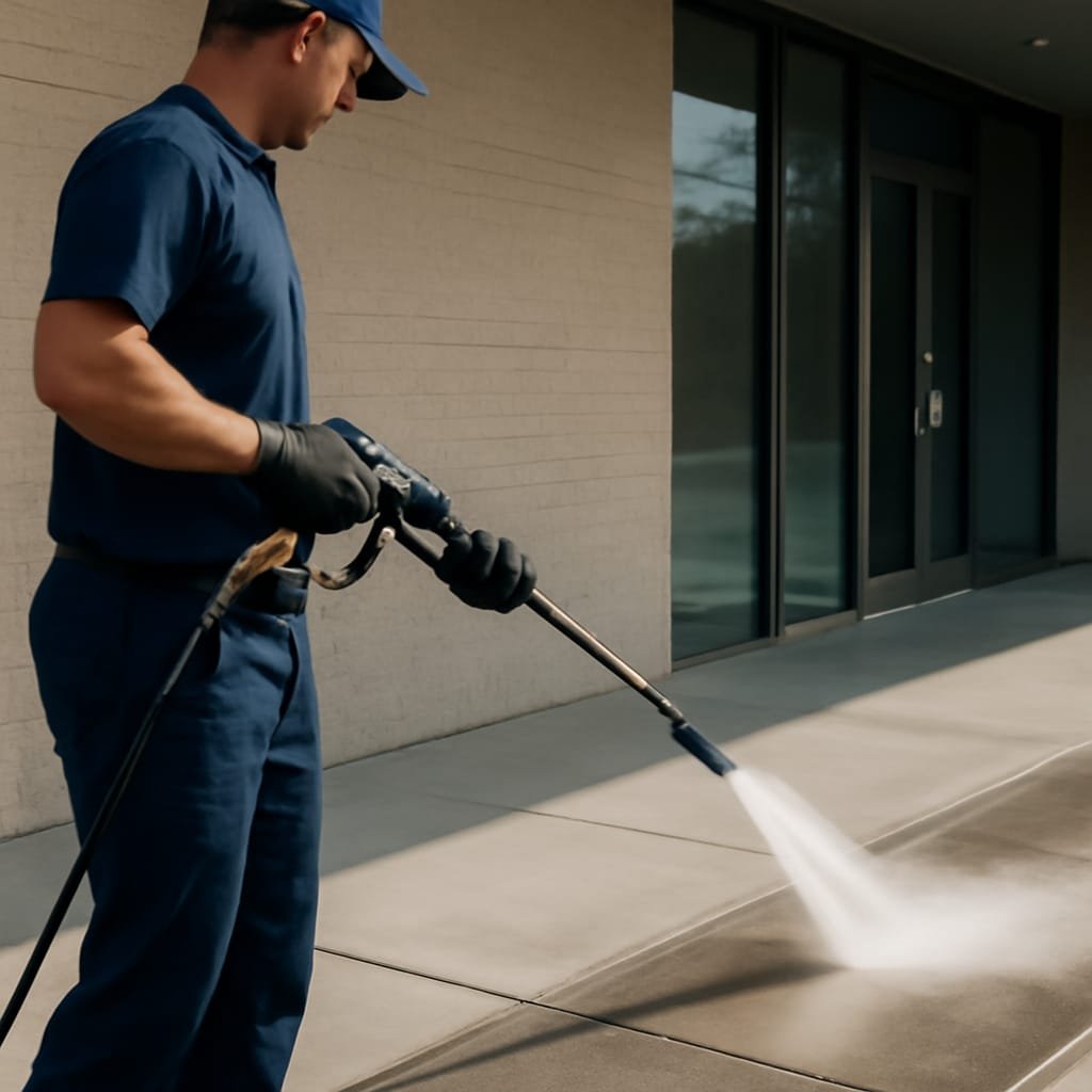 A closer look at Commercial Pressure Washing: Elevating Business Property Safety and Image
